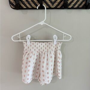 For Love and Lemons Gauzy Shorts - White/Pink/Gold - Size Extra Small XS